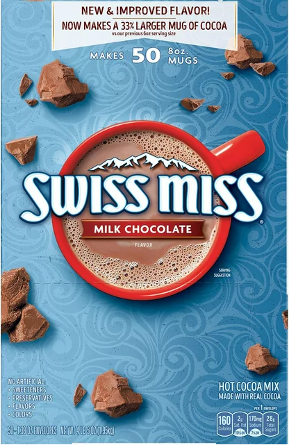 Swiss Miss Hot Chocolate Mix Milk Chocolate 50ct